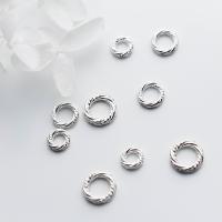 925 Sterling Zilver Ringetje, plated, DIY & verschillende grootte voor keus, zilver, Verkocht door PC