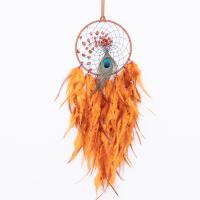 Mode Dreamcatcher, Veer, met Natuurlijk grind & lederen koord & Ijzer, handgemaakt, voor thuis en op kantoor & verschillende stijlen voor de keuze, meer kleuren voor de keuze, 600mm, Verkocht door PC