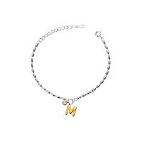 Pulseras de Plata Estelina, Plata de ley 925, Joyería & diferentes estilos para la opción & micro arcilla de zirconia cúbica & para mujer, libre de níquel, plomo & cadmio, longitud aproximado 14.5-19 cm, Vendido por Par