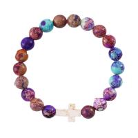 Pulseiras de pedras preciosas, Pedra natural, with Aço inoxidável 304 & liga de zinco, joias de moda & unissex, Mais cores pare escolha, comprimento Aprox 17.78-22.86 cm, vendido por PC