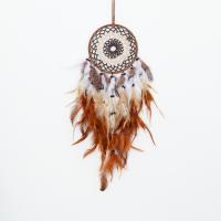 Moda Dreamcatcher, Pióro, ze skóry przewodu & Koronka & żelazo, Ręcznie robione, do domu i biura & różne style do wyboru, brązowy, 650mm, sprzedane przez PC