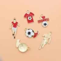 Zinc Alloy Enamel Pendants gold color plated DIY Sold By PC