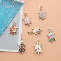 Zinc Alloy Enamel Pendants gold color plated DIY Sold By PC