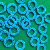 Χάντρες Turquoise, Συνθετικό Τυρκουάζ, Γύρος, DIY, περισσότερα χρώματα για την επιλογή, 16mm, Περίπου 100PCs/τσάντα, Sold Με τσάντα