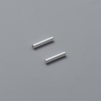 925 Sterling Zilver Rechte buis, plated, DIY & verschillende grootte voor keus, platina kleur, Verkocht door PC