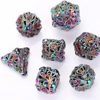 Messing Würfelspiel, 7 Stück & Multifunktions & verschiedene Stile für Wahl, frei von Nickel, Blei & Kadmium, Dice size: 22mm, verkauft von setzen