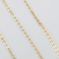 Ruostumaton teräs Nekclace Chain, 304 Stainless Steel, tee-se-itse, kultainen, Pituus N. 40 cm, Myymät PC