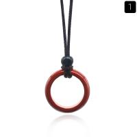 Collar de piedras preciosas joyas, con Cordón de nudo, Donut, pulido, Ajustable & Joyería & diferentes materiales para la opción & para mujer, más colores para la opción, longitud aproximado 32 cm, Vendido por UD