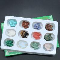 Fashion Decoration Gemstone with paper box & Plastic Carved for home and office & mixed Sold By Box