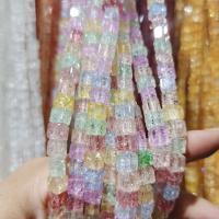 Crystal perle, Kristal, Trg, možete DIY & pucketanje, više boja za izbor, 7mm, Približno 60računala/PC, Prodano By PC