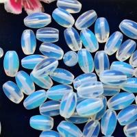 Opal Perlen, Trommel, DIY, blau, 7x12mm, ca. 100PCs/Tasche, verkauft von Tasche