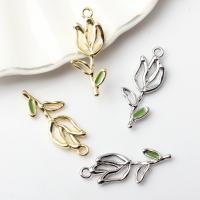 Zinc Alloy Enamel Pendants Flower plated DIY Sold By Lot