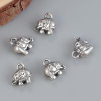 925 Sterling Silber Anhänger, Elephant, DIY, originale Farbe, verkauft von PC