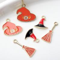 Fashion Halloween Pendant Zinc Alloy plated DIY & enamel golden Sold By Lot