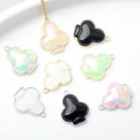 Resin Zinc Alloy Pendler, med Resin, poleret, du kan DIY, flere farver til valg, 20pc'er/Lot, Solgt af Lot