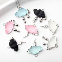 Résine Zinc Alloy pendentifs, alliage de zinc, avec résine, Nuage, Placage, DIY & styles différents pour le choix, plus de couleurs à choisir, 20PC/lot, Vendu par lot