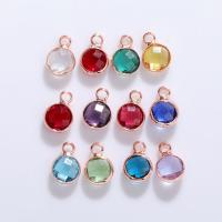 Messing Schmuck Anhänger, Glas, mit Messing, DIY, keine, 10PCs/Tasche, verkauft von Tasche