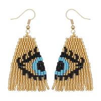 Evil Eye Earrings Seedbead fashion jewelry & for woman Sold By Pair