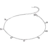 Fashion Sterling Silver Anklet 925 Sterling Silver plated fashion jewelry & for woman nickel lead & cadmium free Length Approx 10.15 Inch Sold By PC