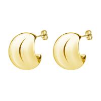 Stainless Steel Stud Earrings 304 Stainless Steel Vacuum Ion Plating fashion jewelry & for woman Sold By Pair