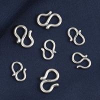 925 Sterling Zilver Tijdens Hook, plated, DIY & verschillende grootte voor keus, oorspronkelijke kleur, Verkocht door PC