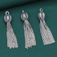 Pendentif en argent Sterling 925, DIY, couleur originale, 6x35mm, Vendu par PC