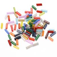 Glas Straight Tube, DIY, keine, 400PCs/Tasche, verkauft von Tasche