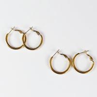 304 roestvrij staal Huggie Hoop Earring, plated, mode sieraden & voor vrouw, meer kleuren voor de keuze, 20mm, Verkocht door pair