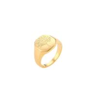 Stainless Steel Finger Ring 304 Stainless Steel 18K gold plated fashion jewelry & for woman golden Sold By PC