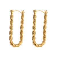 Cruach dhosmálta Lever Back Earring, 304 Cruach dhosmálta, 18K ór plátáilte, jewelry faisin & do bhean, órga, 35mm, Díolta De réir Péire