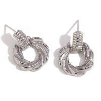 Cruach dhosmálta Graí Earrings, 316L Cruach dhosmálta, 18K ór plátáilte, jewelry faisin & do bhean, dathanna níos mó le haghaidh rogha, Díolta De réir Péire