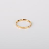 Titantium Cruach Finger Ring, Cruach Tíotáiniam, plátáilte, unisex & méid éagsúla do rogha, óir, Díolta De réir PC