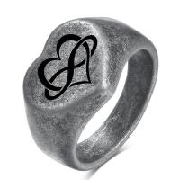 Anillo de dedo de Titantium Acero, Partículas de acero, chapado, unisexo & diverso tamaño para la opción, más colores para la opción, Vendido por UD