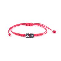 Cadeia de pulseiras de tecido, Corda de nylon, with acrilico, with 6cm extender chain, joias de moda, Mais cores pare escolha, comprimento Aprox 17.5 cm, vendido por PC