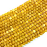 Natural Egg Yolk Stone Beads Round polished DIY Sold Per Approx 38 cm Strand