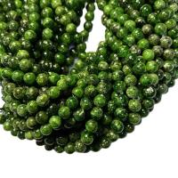 Edelsteen Sieraden Kralen, Diopside, Ronde, gepolijst, DIY, 8mm, Per verkocht Ca 38 cm Strand