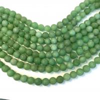 Aventurine χάντρες, Πράσινη Aventurine, Γύρος, γυαλισμένο, DIY & διαφορετικό μέγεθος για την επιλογή, Sold Per Περίπου 38 cm Strand