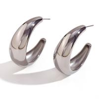 Stainless Steel Stud Earrings 316L Stainless Steel 18K gold plated fashion jewelry & for woman Sold By Pair