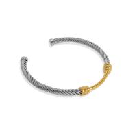 Nerūdijančio plieno Bangle, 304 Nerūdijantis plienas, 18K paauksuotas, Bižuterijos & moters, Vidinis skersmuo:Apytiksliai 56mm, Pardavė PC