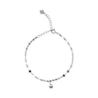 Pulseras de Plata Estelina, Plata de ley 925, chapado, Joyería & para mujer, más colores para la opción, libre de níquel, plomo & cadmio, longitud aproximado 15-19 cm, Vendido por UD