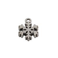 Ciondoli in lega di zinco, lega in zinco, Fiocco di Neve, gioielli di moda & unisex, assenza di nichel,piombo&cadmio, 15x11mm, Foro:Appross. 2mm, Venduto da PC