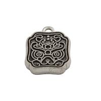 Sinc Alloy Pendants, jewelry faisin & unisex, nicil, luaidhe & caidmiam saor in aisce, 17x13mm, Poll:Thart 2mm, Díolta De réir PC