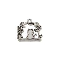 Zinc Alloy Pendler, mode smykker & Unisex, nikkel, bly & cadmium fri, 16x14mm, Hole:Ca. 1mm, Solgt af PC