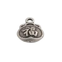 Zinc Alloy Pendler, mode smykker & Unisex, nikkel, bly & cadmium fri, 12x10mm, Hole:Ca. 1mm, Solgt af PC