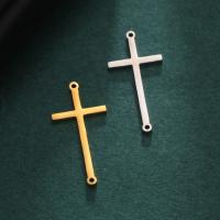 Kontakt i rostfritt stål, 304 rostfritt stål, Cross, plated, DIY, fler färger för val, nickel, bly och kadmium gratis, 25.10x12mm, Säljs av PC