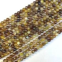 Perles agates, Agate, Rond, poli, DIY & normes différentes pour le choix, Vendu par Environ 38 cm brin