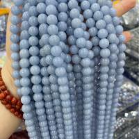 Perline gioielli gemme, Angelite, Cerchio, DIY, blu, 6mm, Venduto per Appross. 38 cm filo