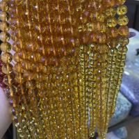 Φυσικές χάντρες Σιτρίν, Citrine, Γύρος, DIY & πολύπλευρη, κίτρινος, 6mm, Sold Per Περίπου 38 cm Strand