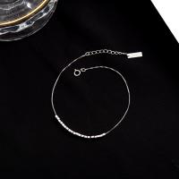 Bracelet en argent sterling à la mode, Argent sterling 925, bijoux de mode & pour femme, protéger l'environnement, sans nickel, plomb et cadmium, Longueur 9.56 pouce, Vendu par PC