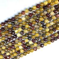 Edelsteen Sieraden Kralen, Mookiate Beads, Ronde, gepolijst, bedekt & DIY & verschillende grootte voor keus, Per verkocht Ca 38 cm Strand